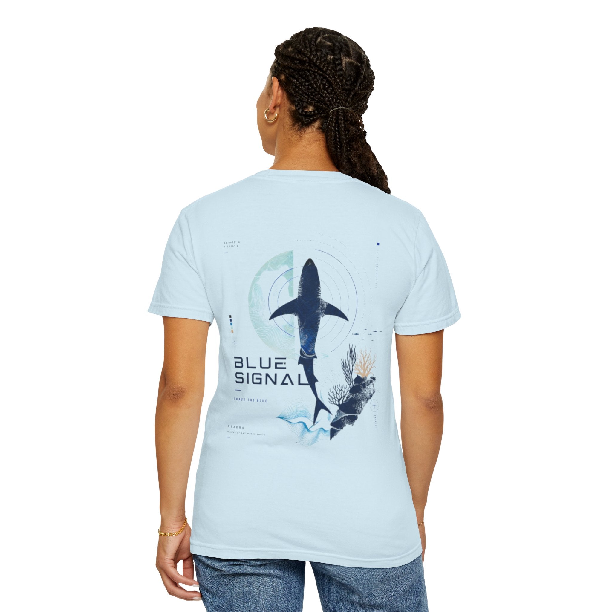 Nexora T-Shirt — 'Blue Signal'